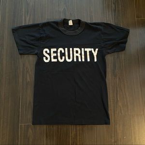 RARE 1980s “Security” Tee Single Stitch